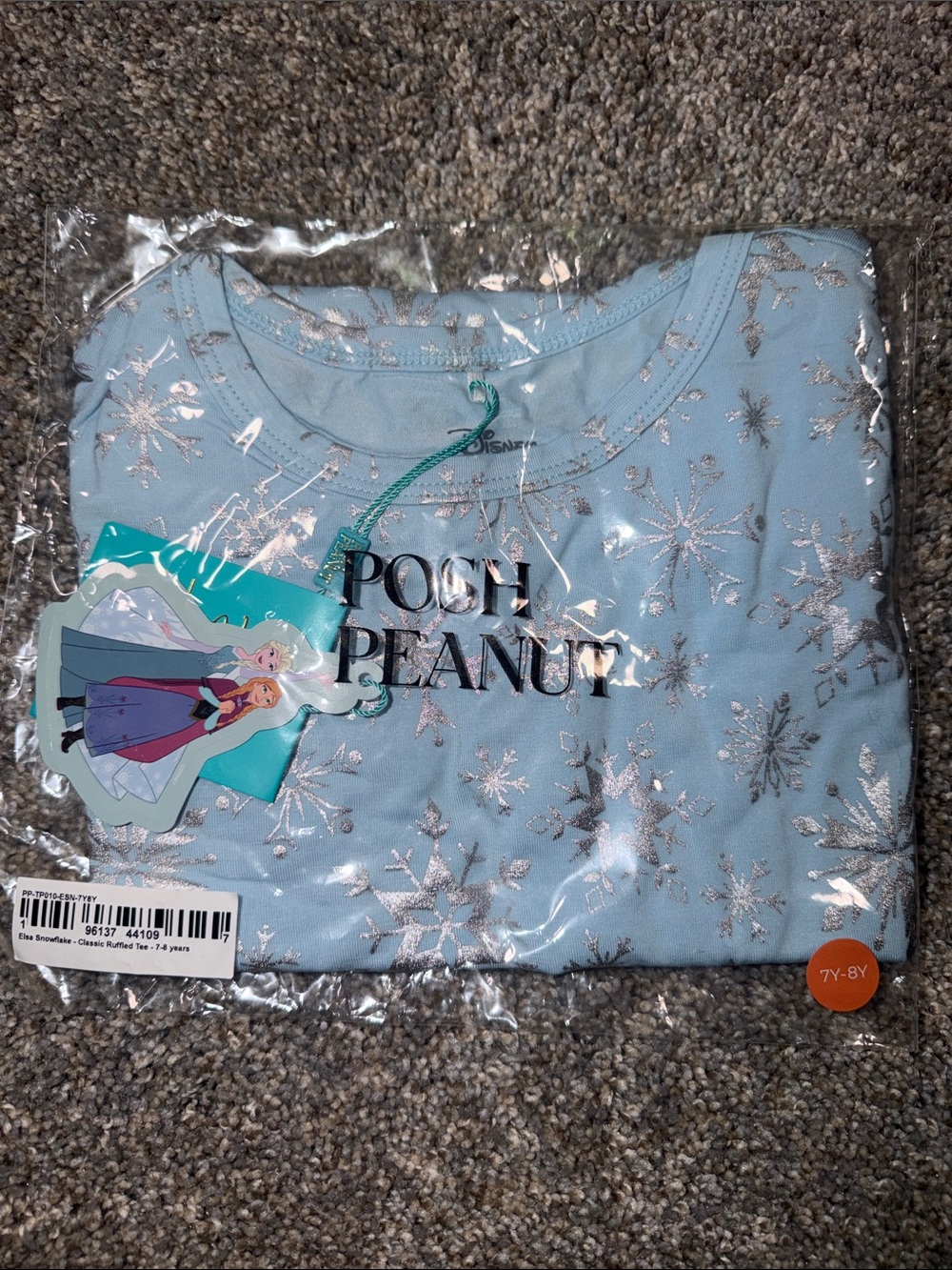 Posh Peanut X Frozen Elsa Snowflake Classic Ruffled Tee